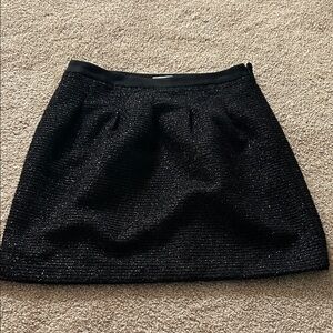 LOFT Sparkling Black Mini Skirt 8P New NWT